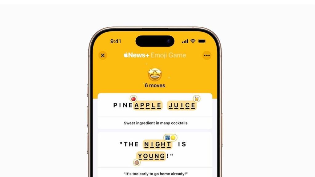 Apple’s New Emoji Game Gives You a Smiley Wordle Alternative Apple's Emoji Game on a phone screen