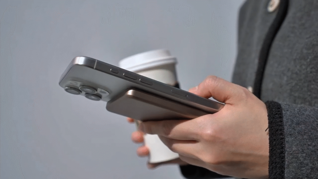Charging on the go is easy with this ultra-slim MagSafe power bank that's just $12