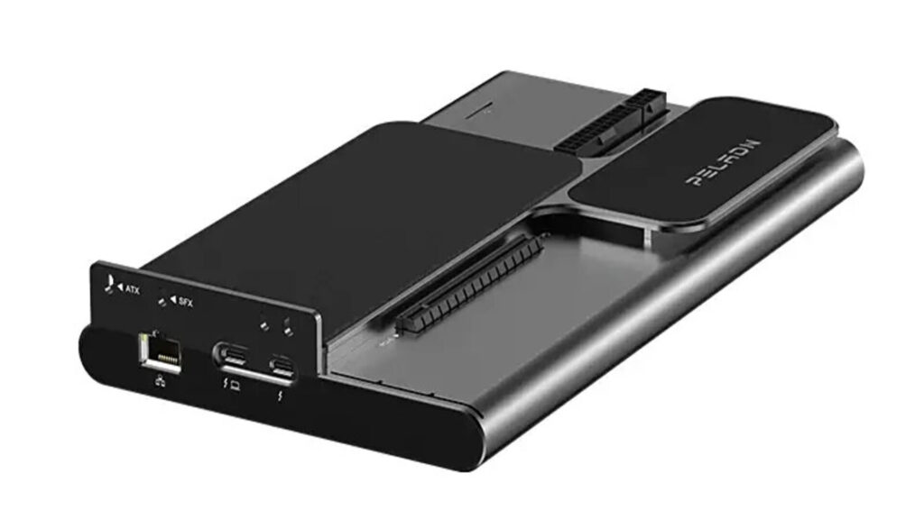 Content creators might love this GPU dock, but it’s the weirdest-looking gear you’ll ever plug into a PC Peladn Link S-3 eGPU