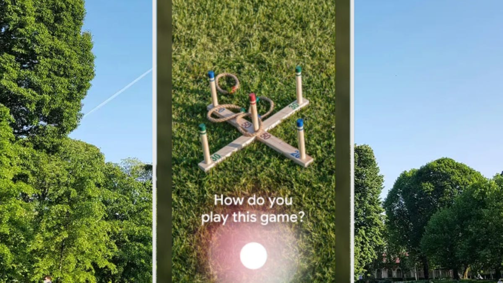 screenshot of a Google Lens prompt