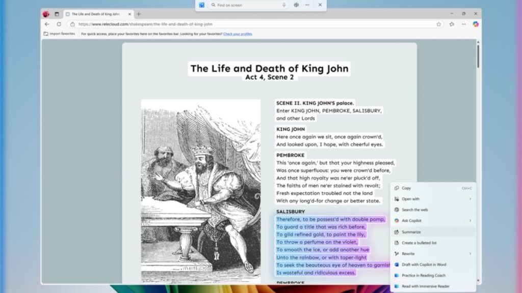 Windows 11 Copilot+ PCs Receiving AI Agent in Settings, Click to Do and Photo Relight Features