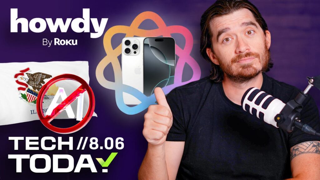 Apple Sells Its 3 Billionth iPhone, Illinois Attempts to Curb Use of AI for Therapy, and More | Tech Today