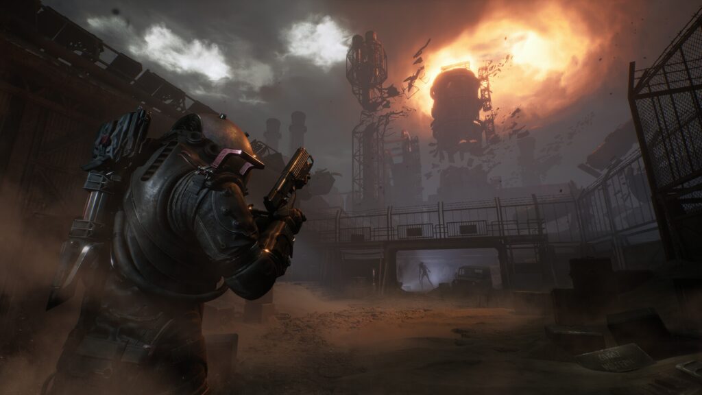 Promotional screenshot of a ruined world in Cronos: The New Dawn