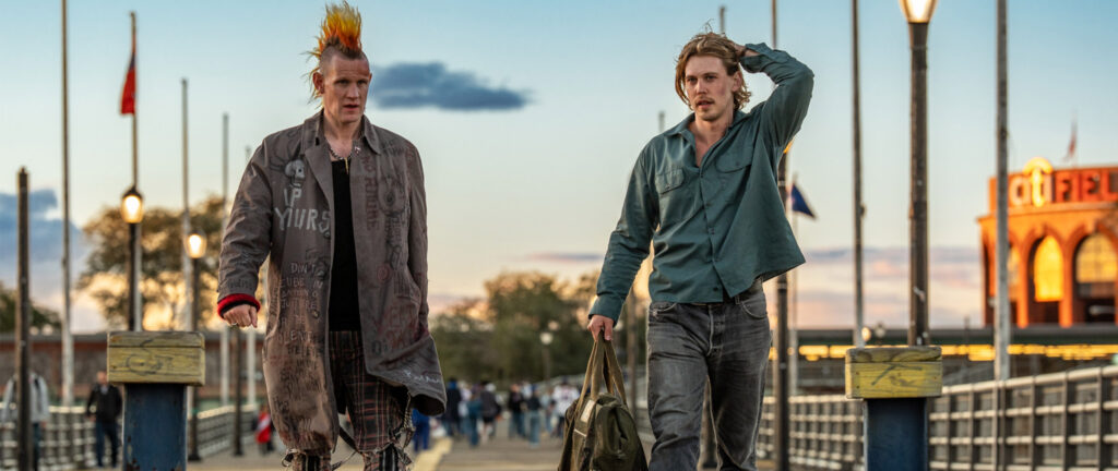 Caught Stealing review: Darren Aronofsky’s punk-rock 90s crime caper is a cat-sitting gig gone haywire Matt Smith as a punk rocker and Austin Butler walk down a pier