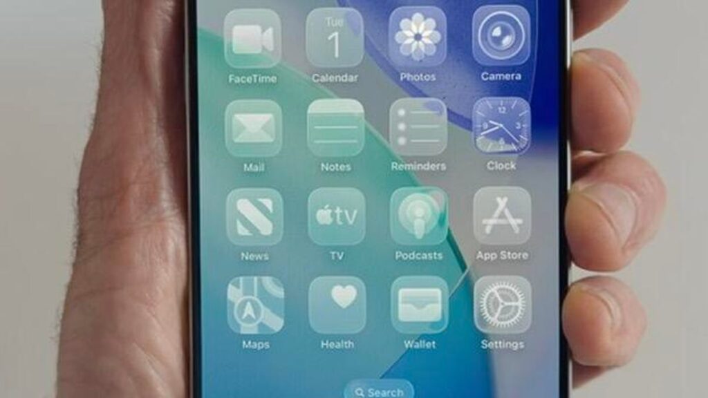 Clear icon look in iOS 26