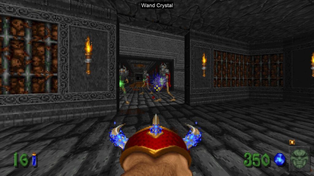 Shooting the Dragon Claw weapon in Heretic + Hexen