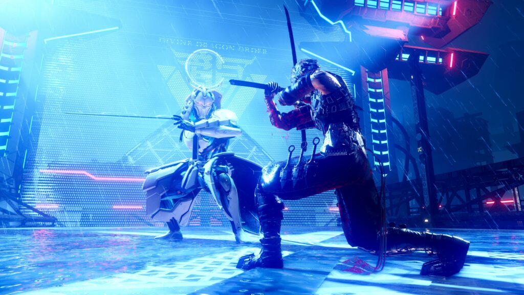 Ninja Gaiden 4 Can Run at 120 FPS on Xbox Series X Yakumo with twin blades, fighting a samurai-esque enemy in Ninja Gaiden 4