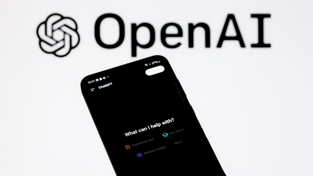 The OpenAI - ChatGPT application is displayed on a mobile phone. OpenAI announces GPT-5, its latest and most advanced AI model, in Brussels, Belgium, on August 7, 2025. (Photo by Jonathan Raa/NurPhoto via Getty Images)