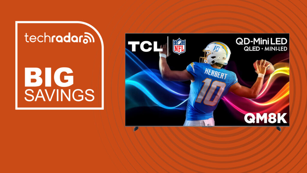 TCL QM8K orange big savings deal image
