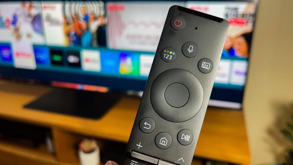 A Samsung TV remote