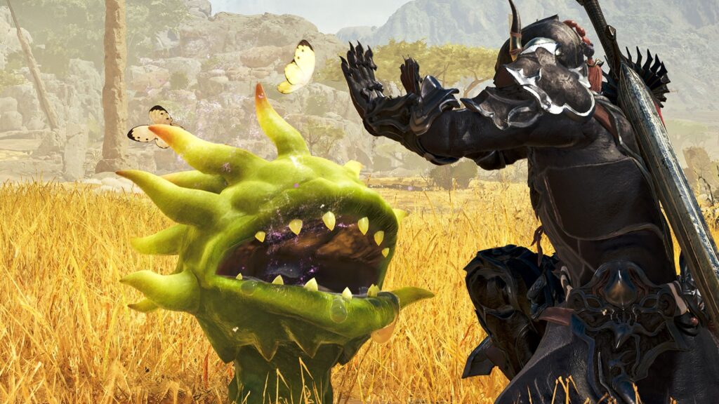 Promotional screenshot of a Morbol in Monster Hunter Wilds