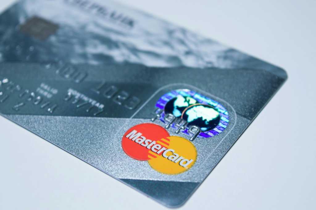 Credit bureaus keep getting hacked. Protect yourself with 4 steps Credit card on a gray background