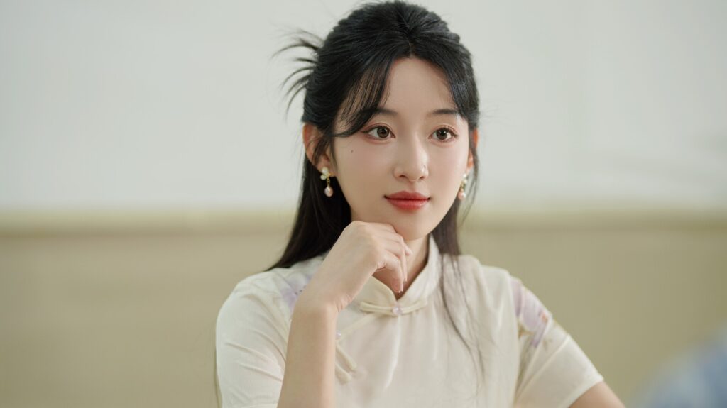 A screenshot from Misty Judgment showing a smiling woman