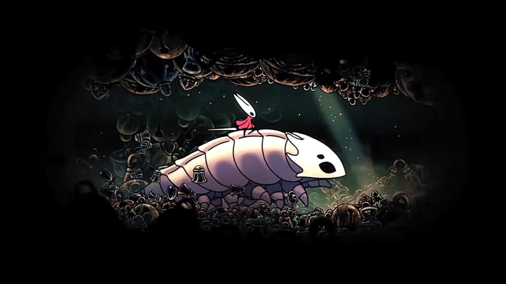 Hollow Knight: Silksong gets price and launch time confirmed Brightened screenshot of Hornet riding a giant bug underground in Hollow Knight: Silksong