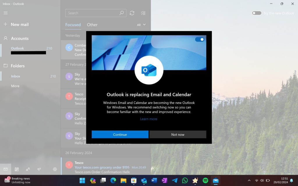 Is the new Outlook really a native Windows app?