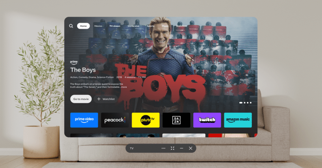 Meta is bringing an all-in-one movie and TV streaming hub to Quest headsets