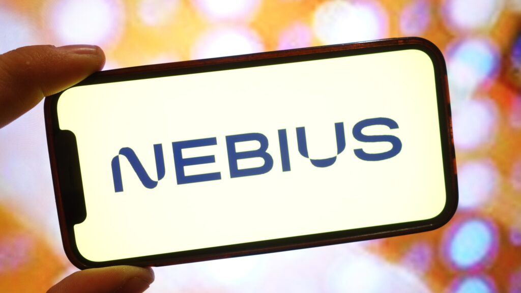 Microsoft, Nebius sign $17.4B AI data center deal The Nebius logo is seen displayed on a smartphone screen