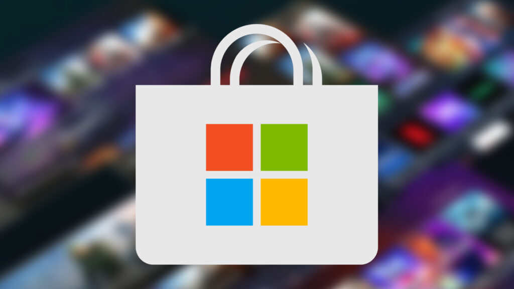 Microsoft just dropped its Store fees for Windows developers Microsoft Store logo on a blurred background