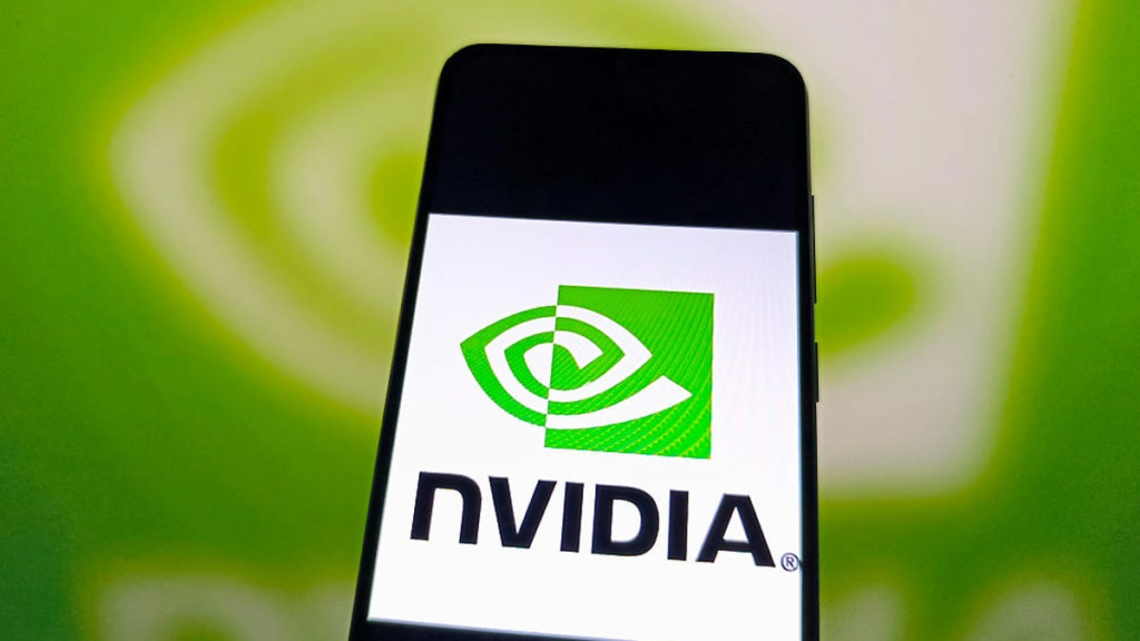 Nvidia Logo on green background