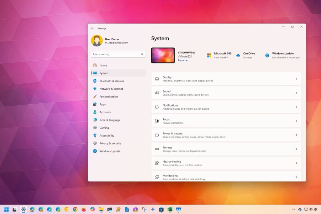 Windows 11 open Settings