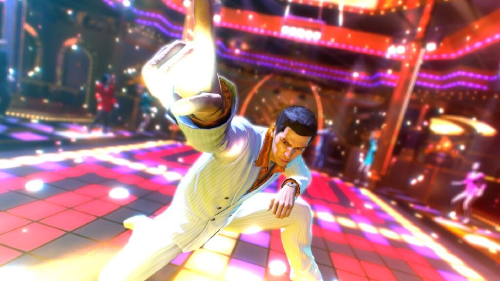 Ryu Ga Gotoku boss credits PC gamers’ love of Yakuza 0 with taking the series worldwide: ‘I truly believe we are where we are today because of them’ Kiryu in white suit on dance floor in club striking disco pose on light up floor
