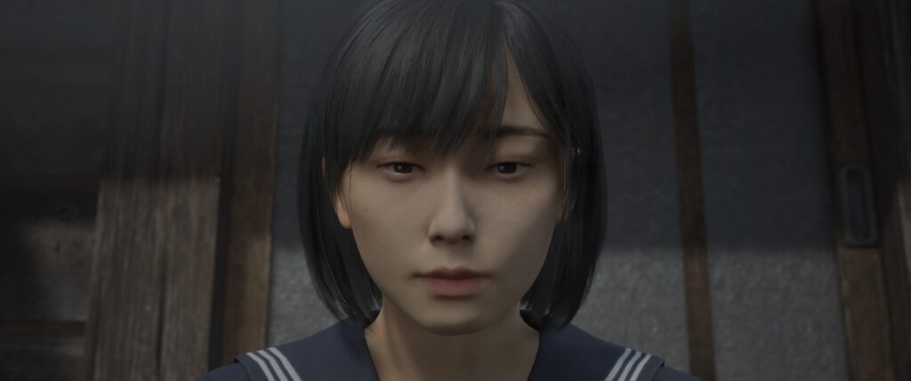 Close of up main protagonist Hinako from Silent Hill f