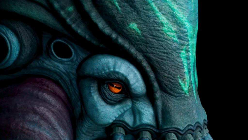 A close-up of the Collector Leviathan.