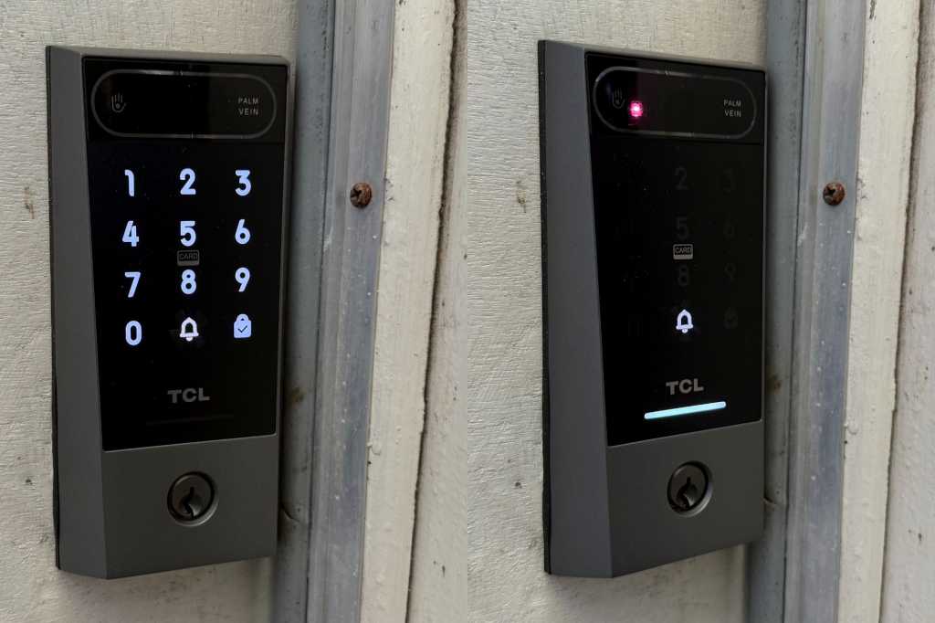 TCL D2 Pro Palm Vein Smart Lock review: I feel like a sci-fi movie hero TCL D2 Pro exterior after installation