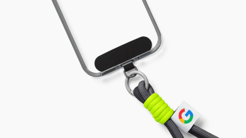 The Google Rope Wristlet is a fashionable accessory that's also quite functional
