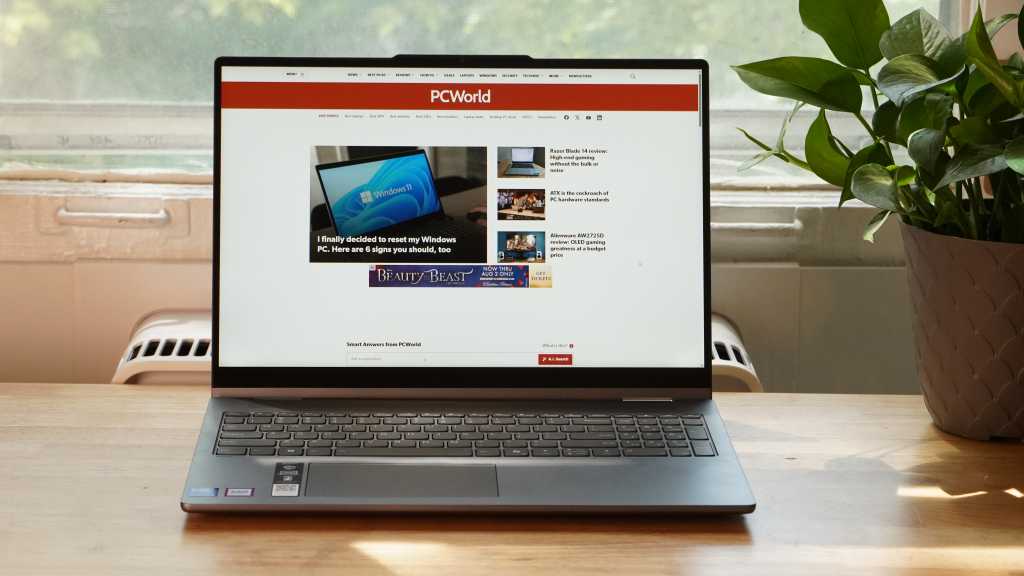 This 2-in-1 Lenovo laptop with Core 5 CPU and 16GB RAM is just $410 Lenovo IdeaPad 5 2-in-1 head on shot