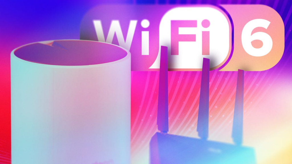 An image showing the text Wi-Fi 6