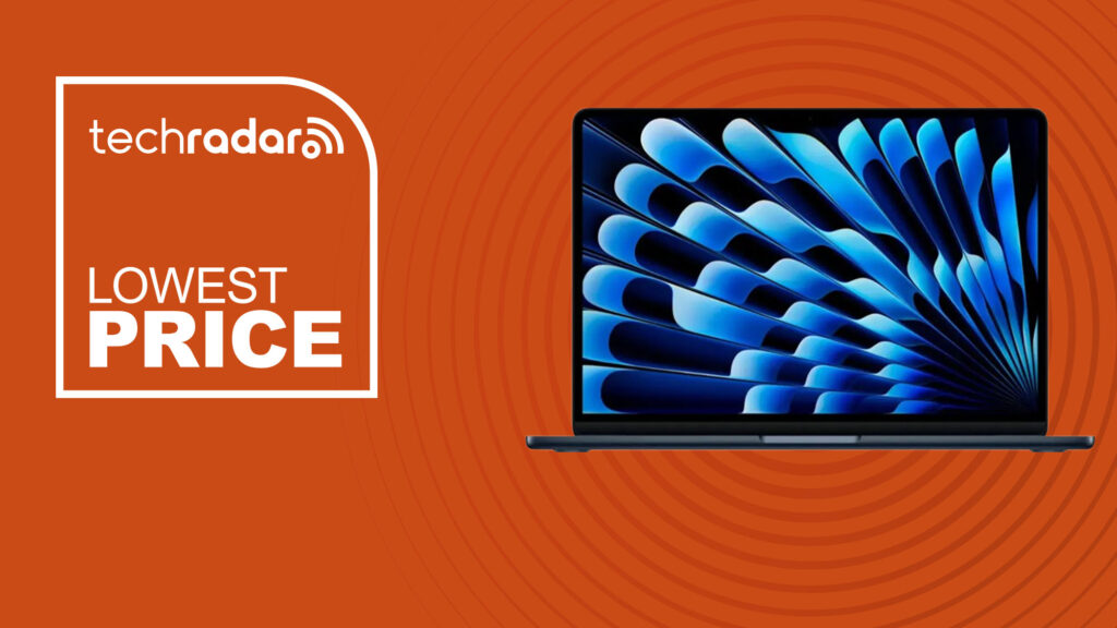 This top-rated MacBook Air is back down to a record-low price at Best Buy The MacBook Air 13-inch (M4) on an orange background with text saying Lowest Price.