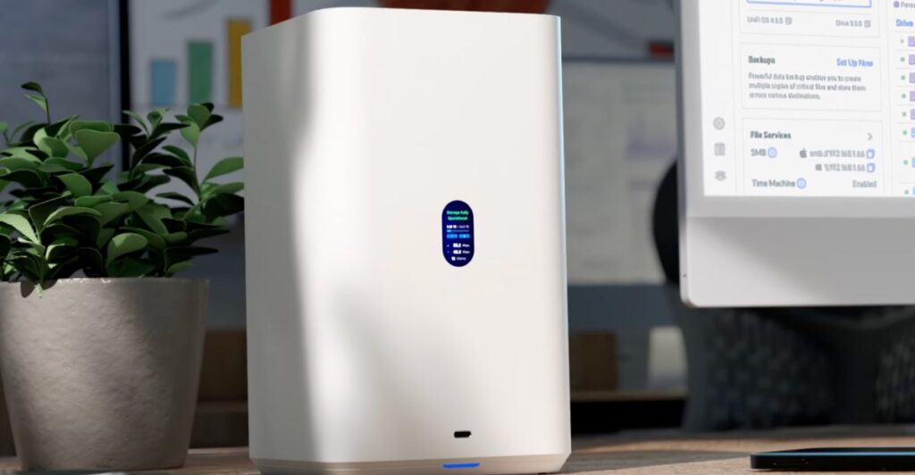 Ubiquiti’s new desktop NAS looks more like a wireless router