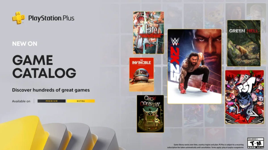 New games coming to the PlayStation Plus Game Catalog in September, including WWE 2K25.