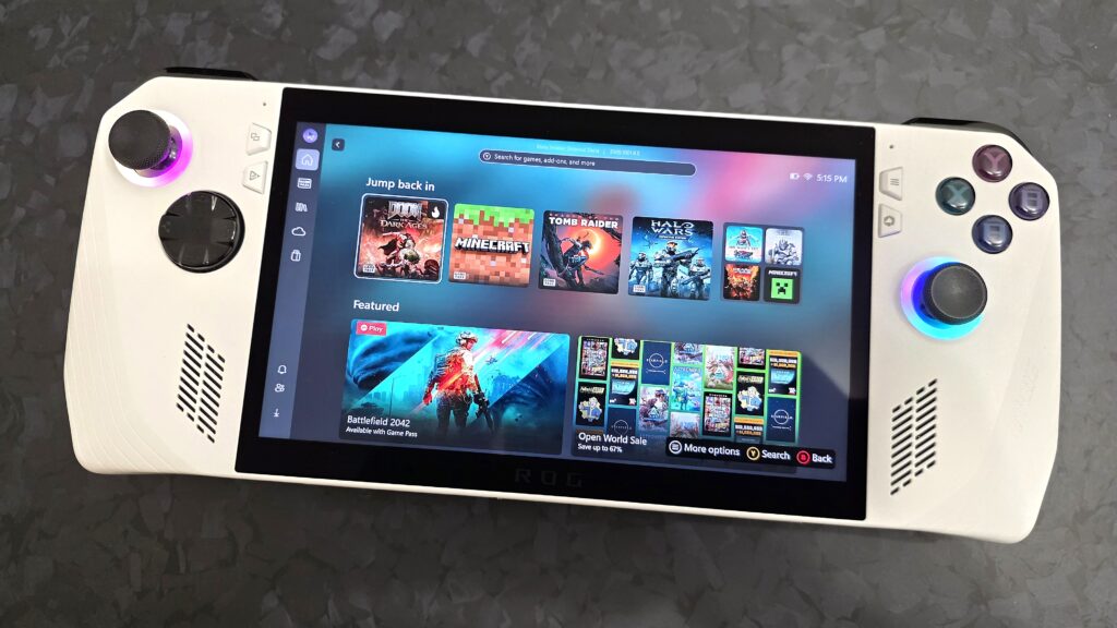 Xbox mode running on ROG Ally