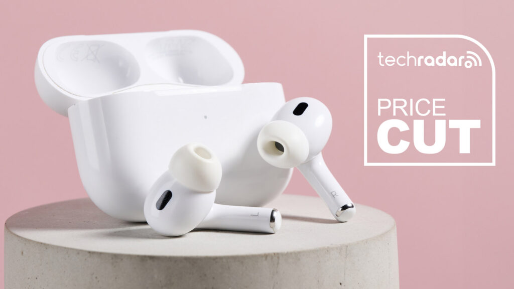 AirPods Pro 2 on a plinth