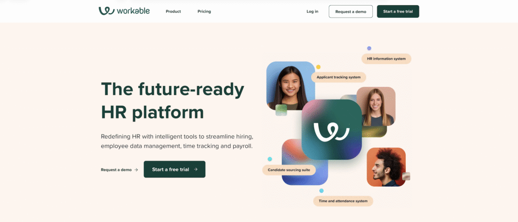 Workable hiring service review | TechRadar Workable website screenshot