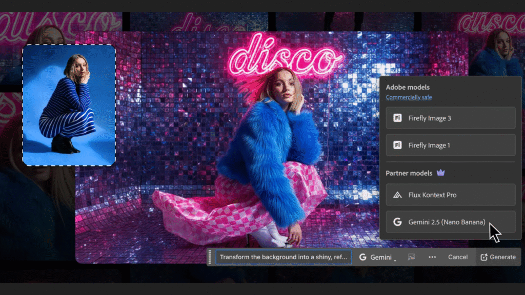 You can now use Google’s viral Nano Banana AI directly in Photoshop Adobe Photoshop Banana