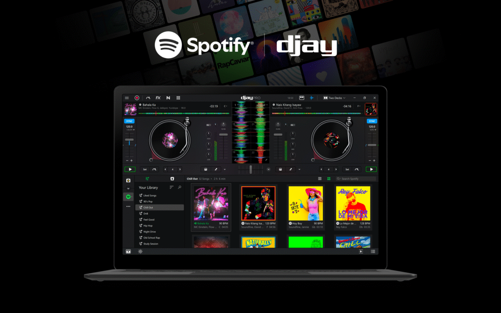 djay for Windows and Mac finally gets Spotify support Spotify integration in the djay app for Windows and Mac.