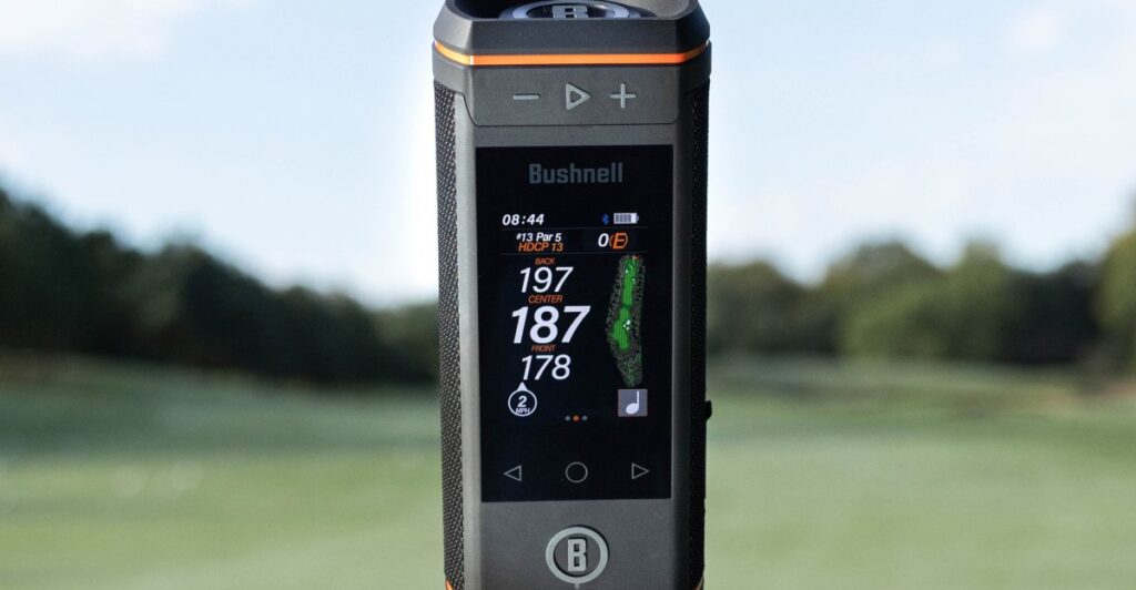 Bushnell’s new touchscreen Bluetooth speaker has golf caddy ambitions Bushnell’s new touchscreen Bluetooth speaker has golf caddy ambitions
