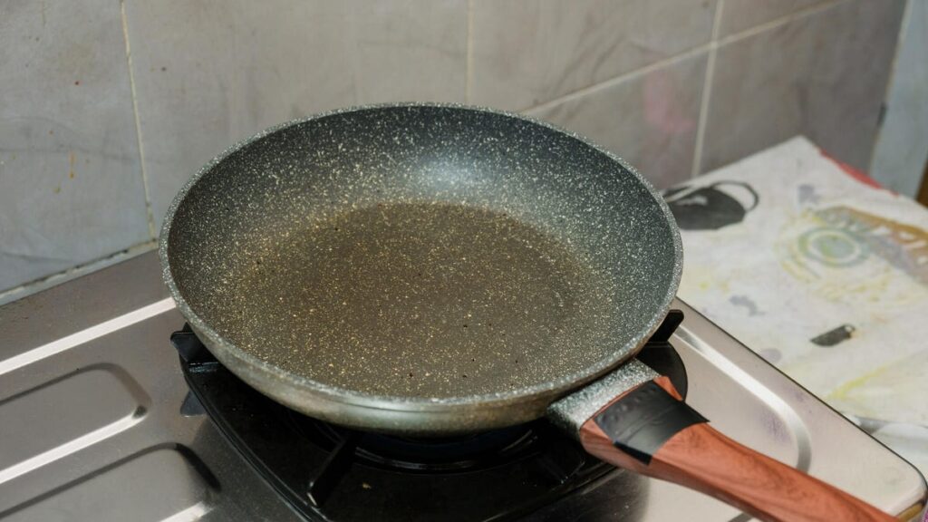 nonstick pan on stove