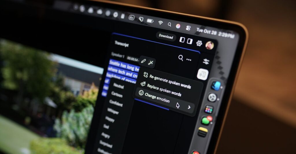 Exclusive: Adobe's Corrective AI Can Change the Emotions of a Voice-Over