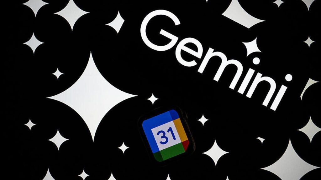Gemini AI logo in Google Calendar