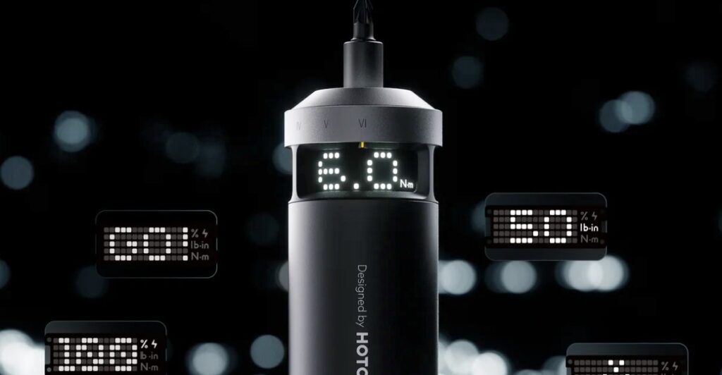 Hoto put a lo-fi torque display on its new cordless screwdriver Hoto put a lo-fi torque display on its new cordless screwdriver