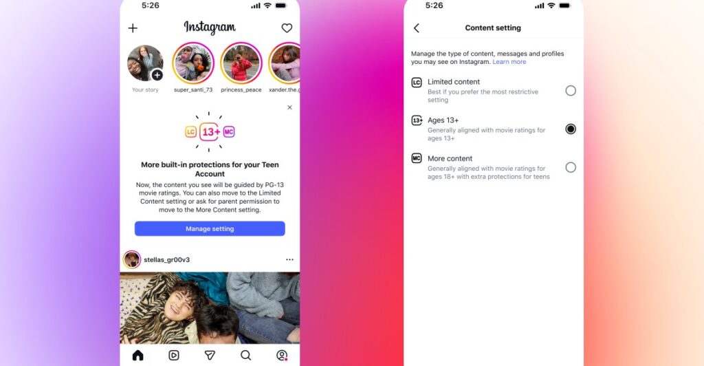 Instagram is making all teen accounts ‘PG-13’