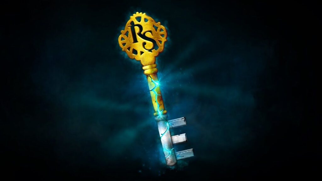 RuneScape MTX key bearing the RS logo