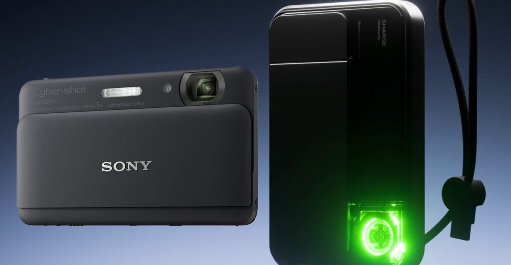 This magnetic Qi 2.2 powerbank looks like a classic Sony Cybershot This magnetic Qi 2.2 powerbank looks like a classic Sony Cybershot