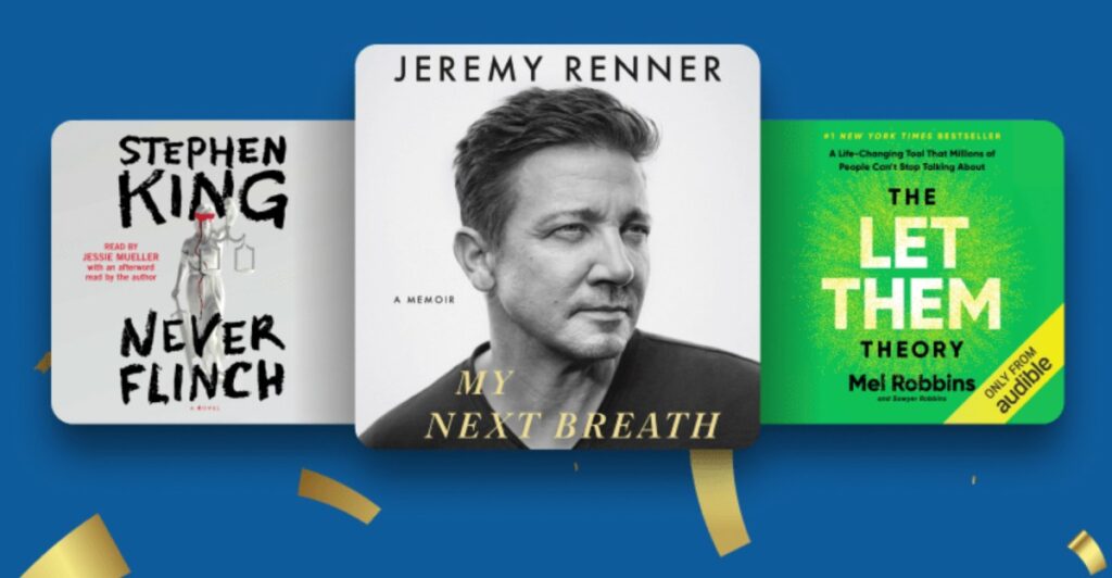 You can get three months of Audible’s subscription for $3