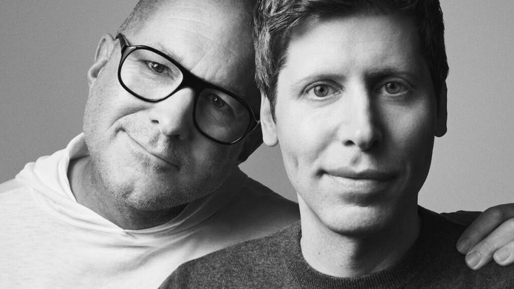Jony Ive and Sam Altman portrait