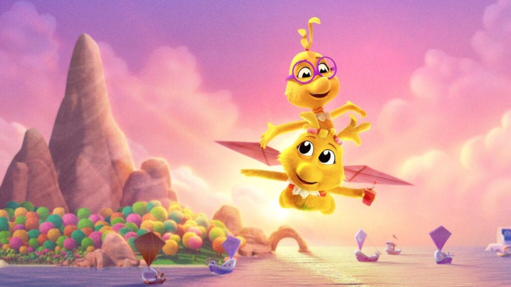 A still from the Netflix animated special Dr. Seuss's The Sneeetches.